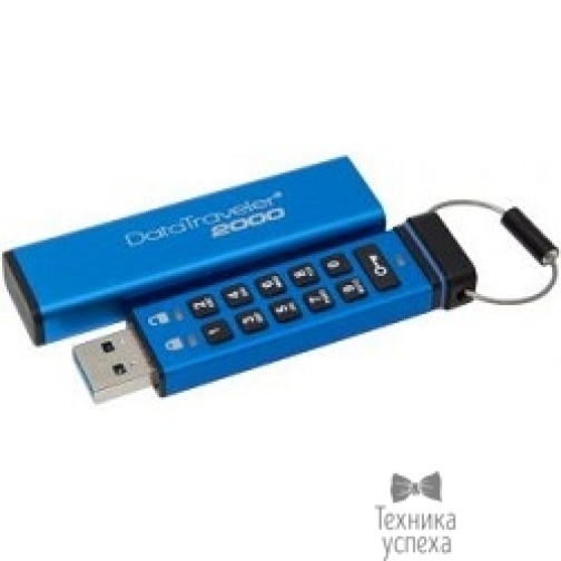 Kingston Kingston USB Drive 16Gb DT2000/16GB keypad, 256-AES USB3.1 9066376