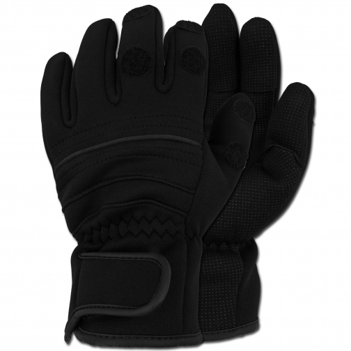 MFH Перчатки MFH с откидными пальцами, неопрен, цвет черный 5019789