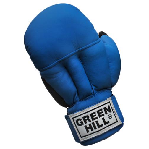 Перчатки для рукопашного боя Green Hill Pg-2047, к/з, синий размер L 42221359 5