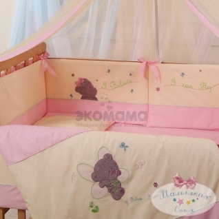 Комплект в кроватку Baby Dream Маленькая Соня 7 предметов - Воображуля Маленькая Соня