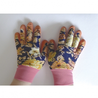 Перчатки для садовых работ Леди FairLady оранжевые Duramitt