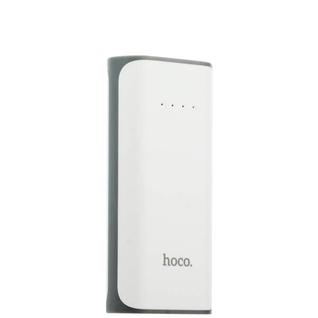 Аккумулятор внешний универсальный Hoco B21-5200 mAh Tiny Concave pattern Power bank (USB выход: 5V 1A) White Белый
