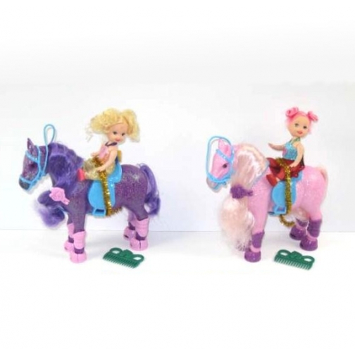 Кукла на лошадке с седлом Shenzhen Toys 37720413