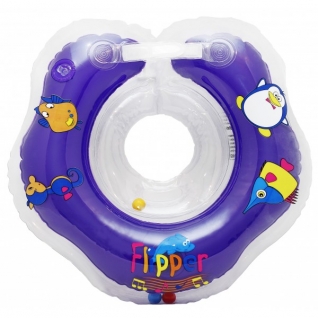 Круг на шею для купания Flipper "Лебединое озеро" (звук), фиолетовый Roxy-Kids