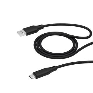 USB дата-кабель Deppa ALUM USB - USB Type-C 5A алюминий/ нейлон D-72283 (1м) Черный
