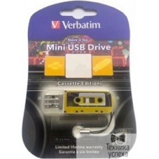 Verbatim Verbatim USB Drive 32Gb Mini Cassette Edition Yellow 49393 USB2.0