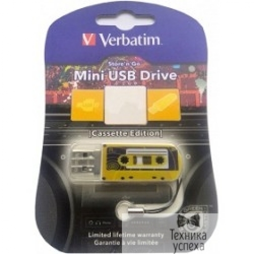 Verbatim Verbatim USB Drive 32Gb Mini Cassette Edition Yellow 49393 USB2.0 5888968