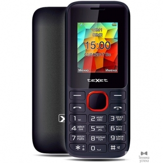 Texet TEXET TM-129 Мобильный телефон, цвет черный-красный