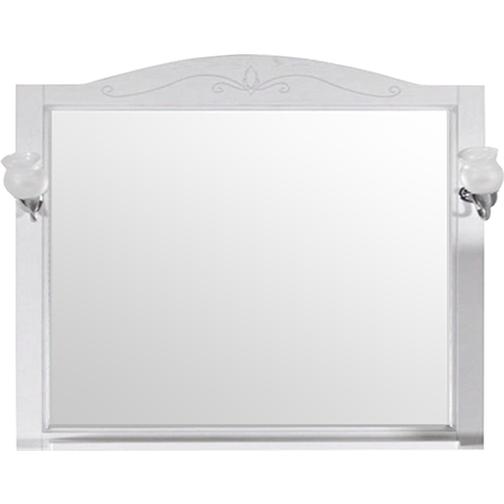 Зеркало Салерно 105 (Белый/Патина серебро) ASB-Woodline 38117138 1