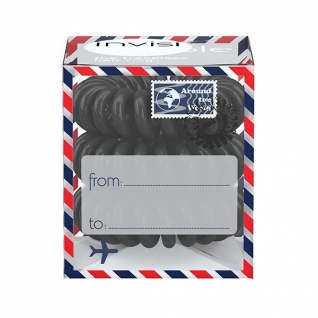Invisibobble Резинка-браслет для волос Letter from Grey 3 шт., цвет: dark-grey
