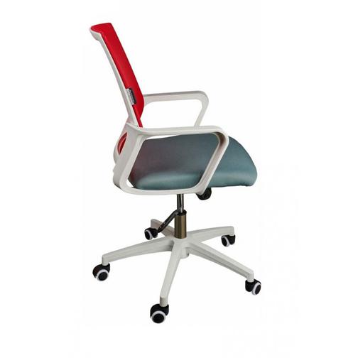 Кресло офисное Бит LB/белый пластик/красная сетка/темно серая ткань NORDEN Chairs 42868718 2