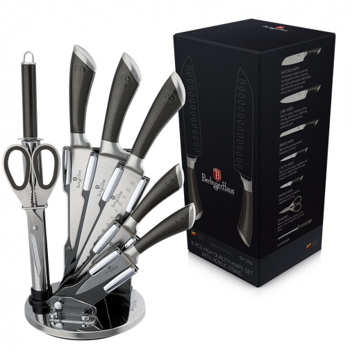 Набор ножей на подставке 8 предметов Carbon Metallic Line 37652268 1