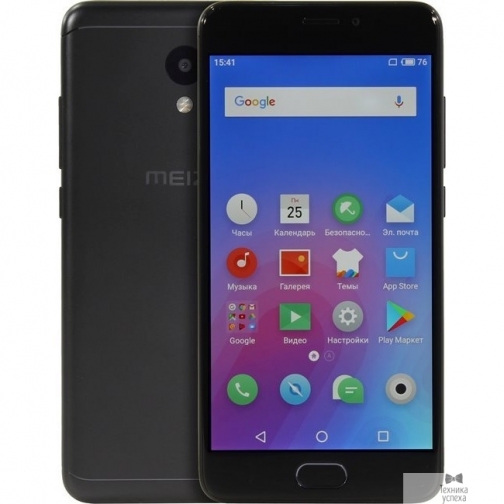 MEIZU Meizu M6 Black 32GB 5.2'' (1280x720)IPS/MediaTek MT6750/32Gb/3Gb/3G/4G/13MP+8MP/Android 7.0 MZU-M711H-32-BK 8179566