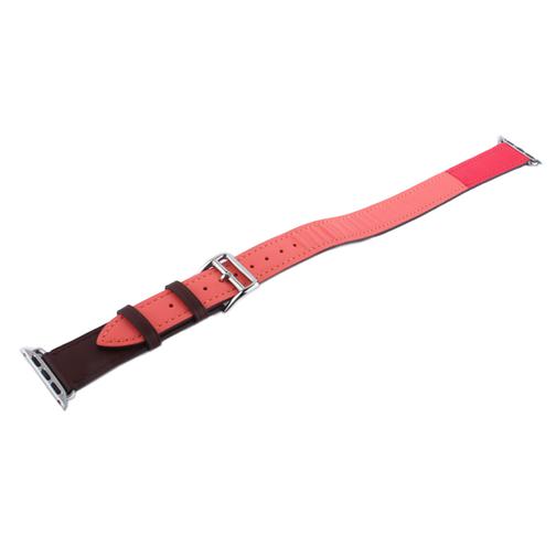 Ремешок кожаный COTEetCI W36 Fashoin Leather (WH5261-40-BRR) для Apple Watch 40мм/ 38мм (Long) Коричневый-Розовый 42531619