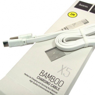 Hoco Type-C USB X5 Bamboo (белый) Hoco