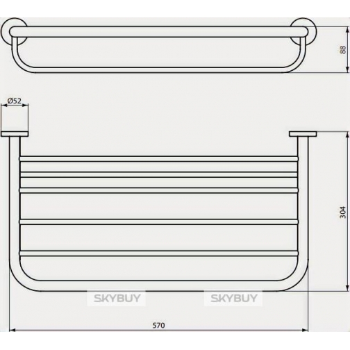 Полка Ideal Standard IOM для полотенец 38035656 1