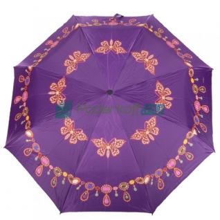 Зонт складной "Бабочки" фиолетовый