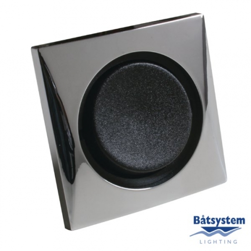 Batsystem Выключатель одноклавишный Batsystem B4870-1C хромированный корпус чёрная клавиша 9213951