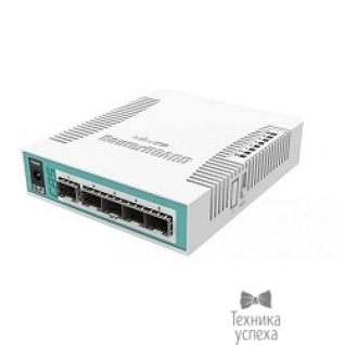 Mikrotik MikroTik CRS106-1C-5S Коммутатор Cloud Router Switch with QCA8511 400MHz CPU, 128MB RAM, 1x Combo port (Gigabit Ethernet or SFP), 5 x SFP