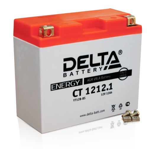 Мотоаккумулятор Delta CT 1212.1 (YT12B-BS) 12 Ач 37945868
