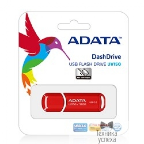 A-data A-DATA Flash Drive 32Gb UV150 AUV150-32G-RRD USB3.0, Red 5863714