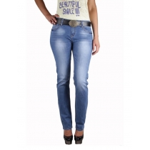 Женские джинсы с ремнём MossMore MR1070B-102