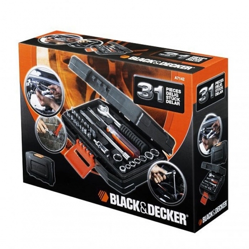 Набор инструментов автомобильный Black & Decker A7142 (31 предмет) 833163 5
