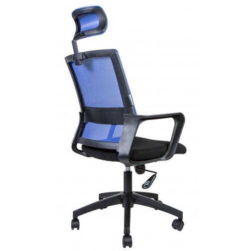 Кресло офисное Бит/черный пластик/синяя сетка/черная ткань NORDEN Chairs 42872160