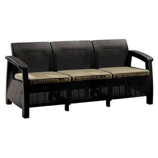 Плетеный диван на дачу Keter CORFU LOVE SEAT MAX 17197959