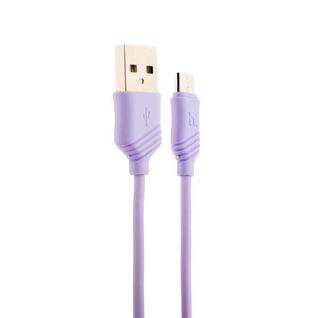 USB дата-кабель Hoco X6 Khaki MicroUSB (1.0 м) Фиолетовый