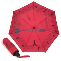 Зонт складной "Париж" красный
