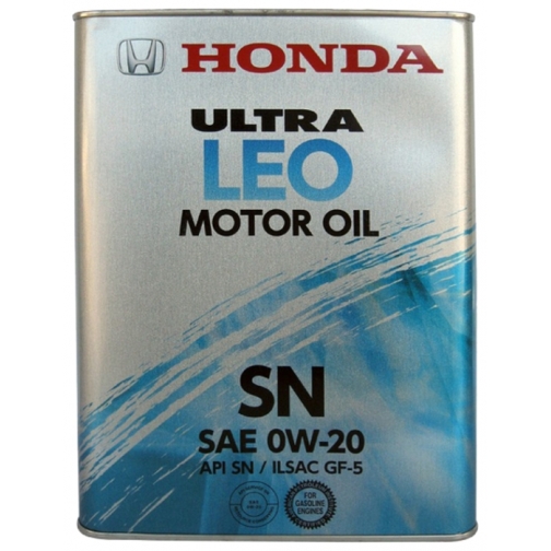 Моторное масло HONDA 0W20 SN 4л Ultra LEO синтетика арт. 0821799974 5926425