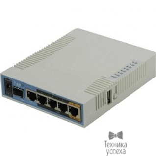 Mikrotik MikroTik RB962UiGS-5HacT2HnT hAP ac Роутер 2.4+5ГГц, 802.11a/b/g/n/ac, 5x Ethernet 1G, 1x SFP