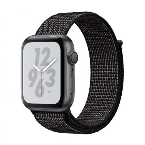 Часы Apple Watch Nike+ Series 4 GPS 44mm Space Gray Aluminum Case with Black Nike Sport Loop MU7J2 42301609