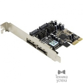 Espada Espada Контроллер PCI-E, SATA2 2port int+ eSata 2port,SI3132(PCIE002) (39885)