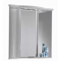 Зеркало-шкаф Акватон Альтаир 62 белое со светильником Акватон