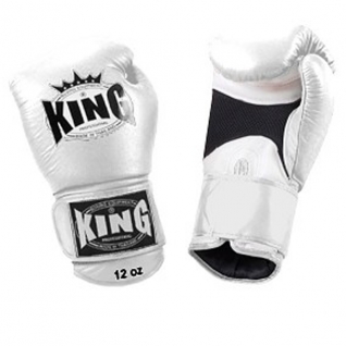 King Перчатки боксерские King KBGAV 14 унций белые