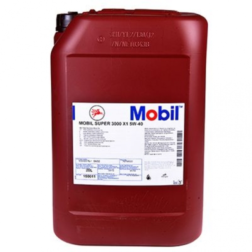 Моторное масло MOBIL Super 3000 X1 5W-40, 20 литров 5927454