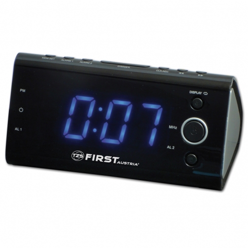 Радио часы First FA-2419-3 Black 5791606