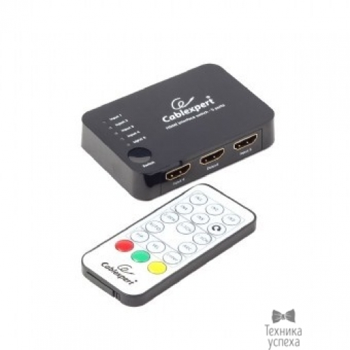 Cablexpert Cablexpert ( DSW-HDMI-52) Переключатель HDMI электронный, EnerGenie HD19Fx5/19F, 5 устройств -> 1 монитор/ТВ, пульт ДУ 7238836