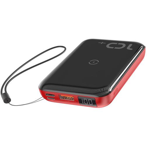 Портативное зарядное устройство Baseus Mini S Bracket 10W Wireless Charger 10000mAh 18W черный с красным 42284957 1