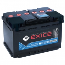 Аккумулятор EXICE Classic 6CT- 75N 75 Ач (A/h) прямая полярность - EC 7511 EXICE (ЭКСИС) 6CT- 75N