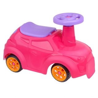 Машинка-каталка "Крутышка", розовая Нордпласт