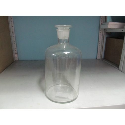 УЦЕНКА (Арт-017) Склянка для реактивов светлое стекло с притёртой пробкой 5000 мл (узкое горло - без градуировки) 9196973