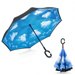 Обратный зонт наоборот Антизонт Небо Umbrella