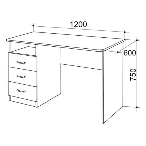 Компьютерный стол ПМ: МебельСон SK02P2.3 + PK02S2.3 + FSK1.2.3 42747152 4