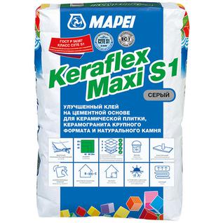 МАПЕЙ Керафлекс Макси клей для плитки и камня (25кг) серый / MAPEI Keraflex Maxi клей для плитки, керамогранита и натурального камня (25кг) серый Мапей