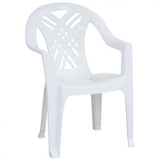 Кресло пластиковое SPG_ №6 Престиж-2, белое