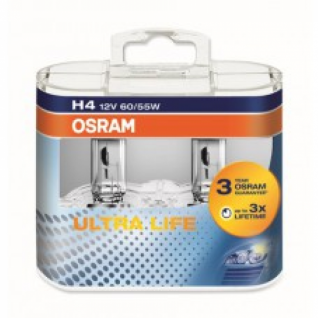 Лампа Osram H4 60/55W 12V Ultra Life 2 шт. 64193ULT-DUOBOX Osram