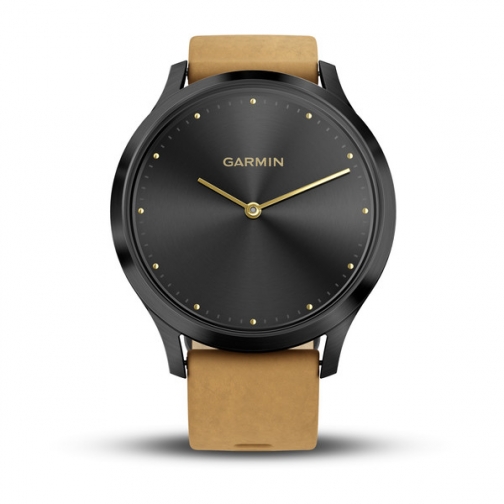 Смарт-часы Garmin vivomove HR, Premium, Onyx Black with Tan Suede 37532864 2